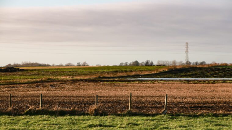 Fält med jord