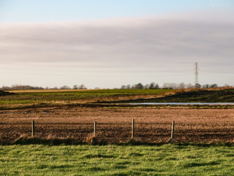 Fält med jord